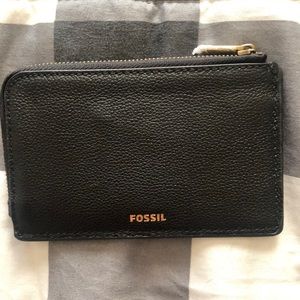 Fossil zip card case